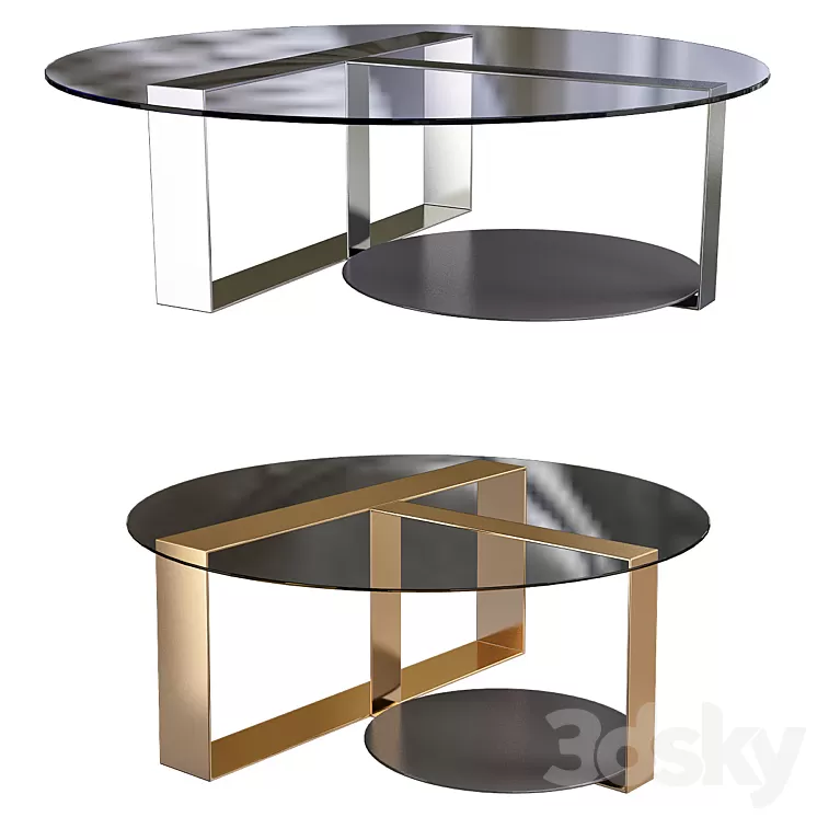 Minotti coffee table №19 3D Model