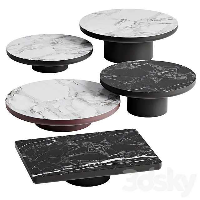 Minotti coffee tables Brady 3D Model