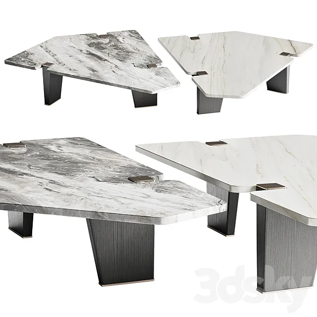 Minotti coffee tables JACOB 3DModel