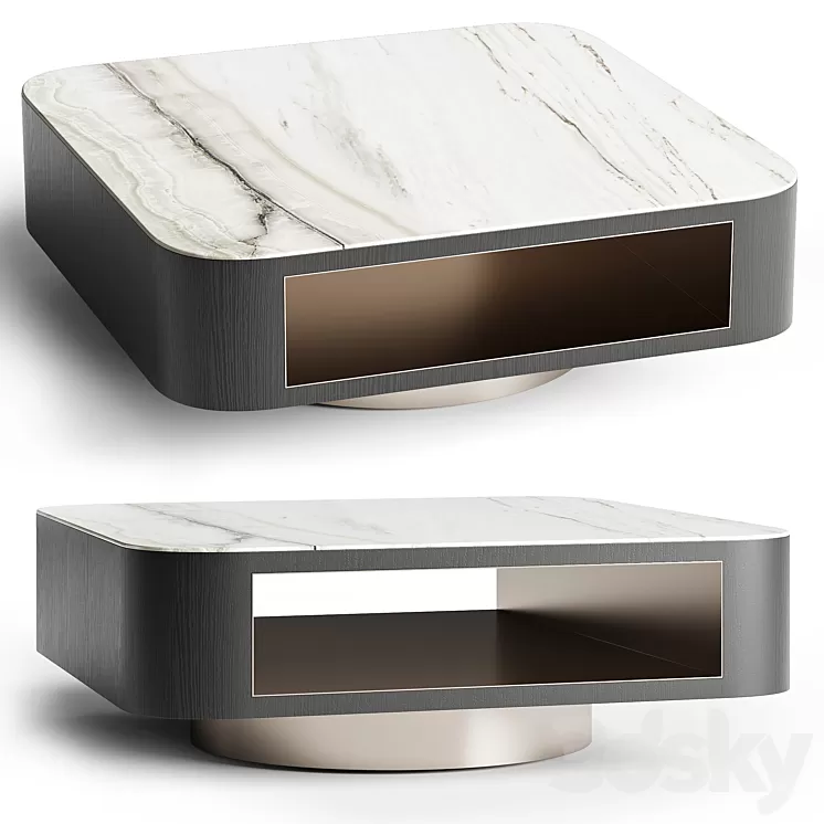 Minotti coffee tables MILTON 3D Model Free