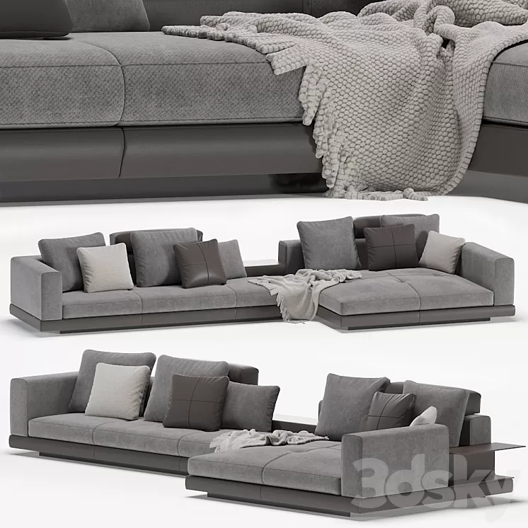 Minotti connery modular sofa 3D Model Free