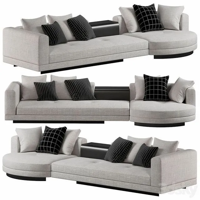 Minotti Connery Sofa (with pillows) Free Download