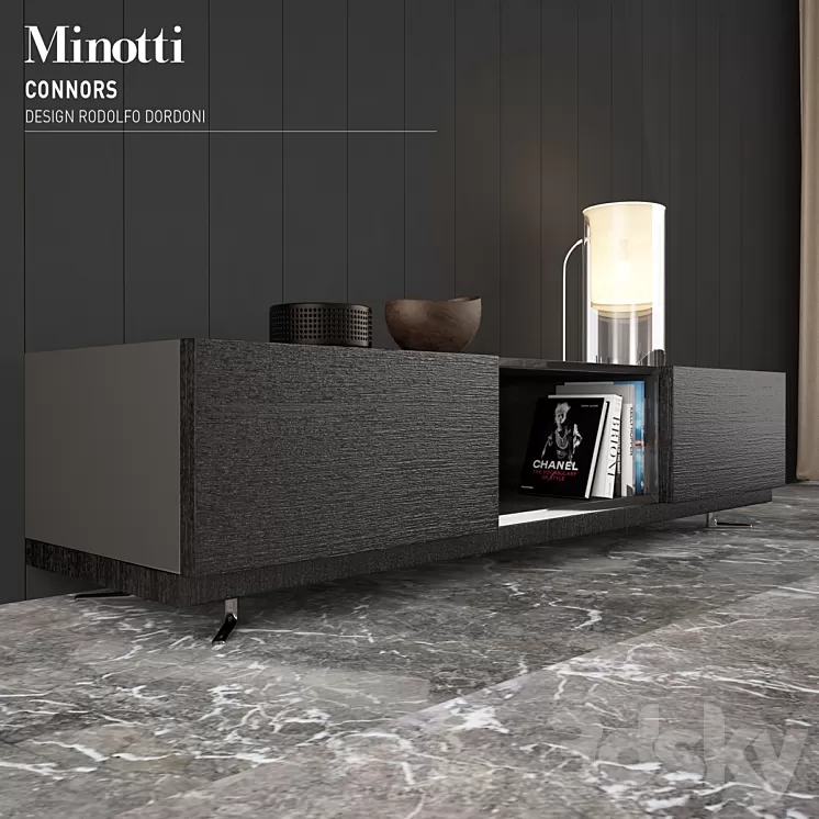 Minotti Connors 252x70 mm 3D Model