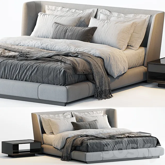 Minotti creed bed 3D Model