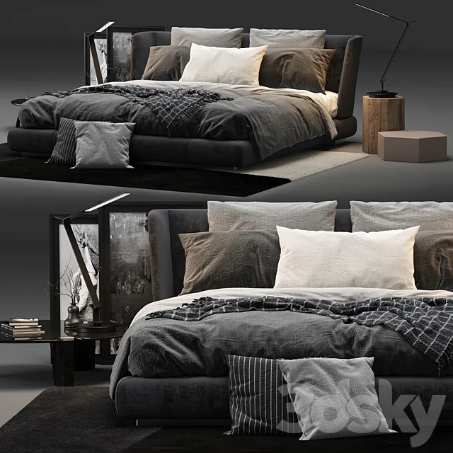 Minotti Creed Bed 3DModel