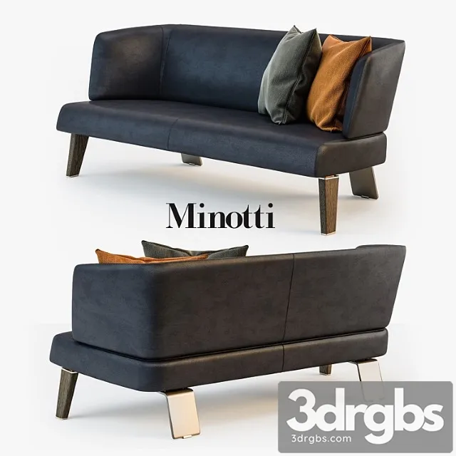 Minotti Creed Lounge Sofa 2 3D Model Free
