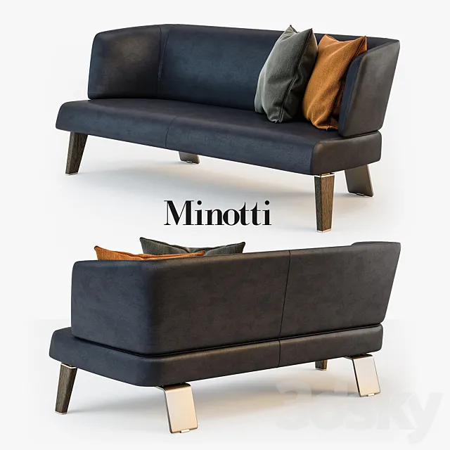 Minotti CREED Lounge sofa 3D Model