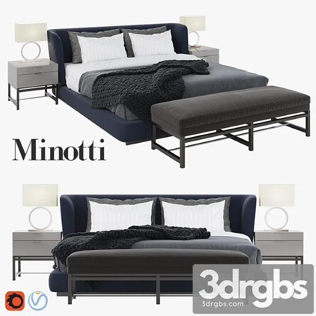 Minotti creed set 2 3D Model Free