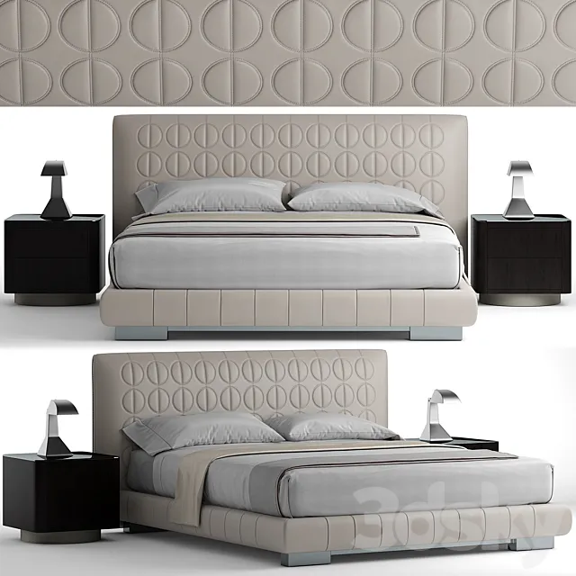 Minotti curtis bed 3DModel