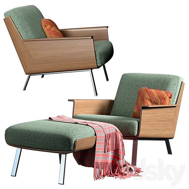 Minotti daiki armchair 3DModel