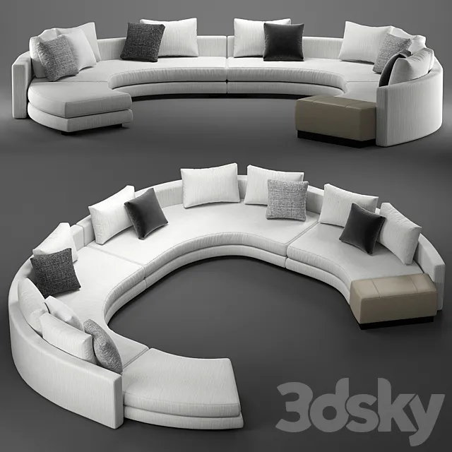 minotti daniels arrangement D 3D Model