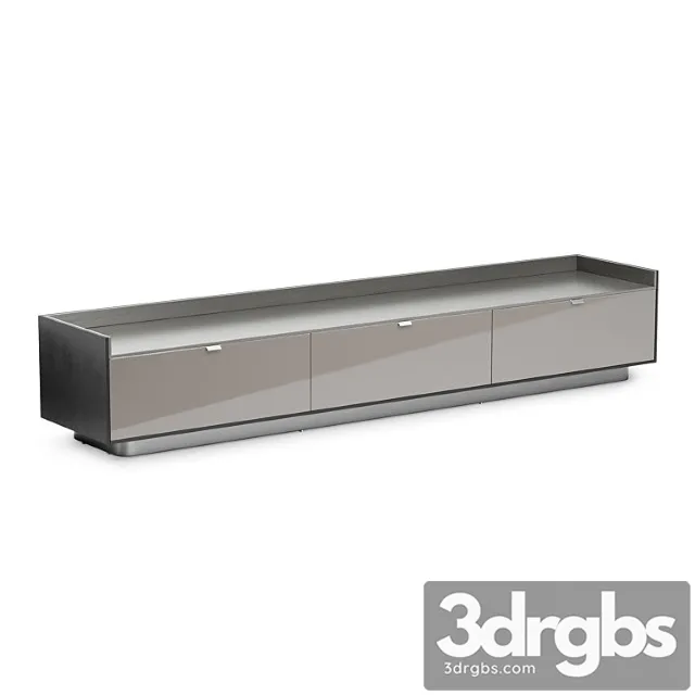 Minotti darren sideboard with 3 drawers 2 3D Model Free