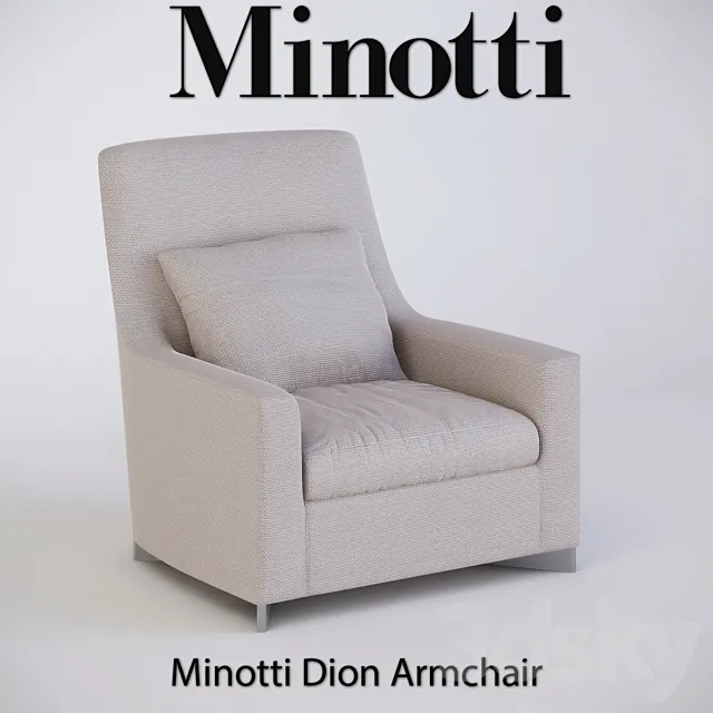 Minotti Dioan Armchair 3D Model