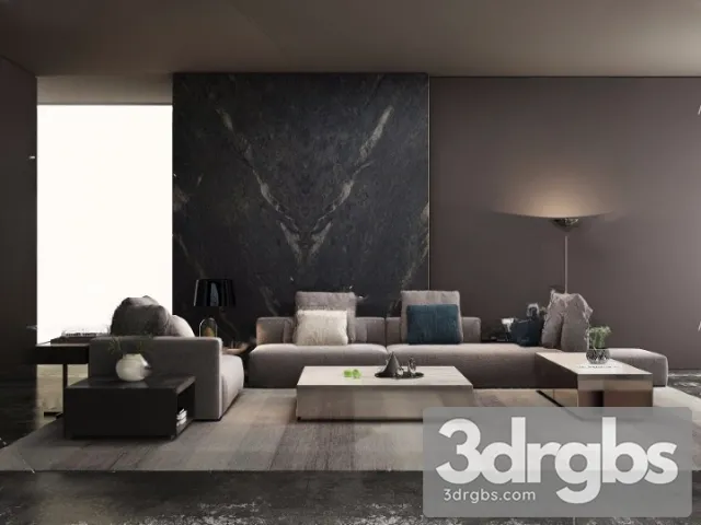 Minotti Donovan 01 3D Model Free