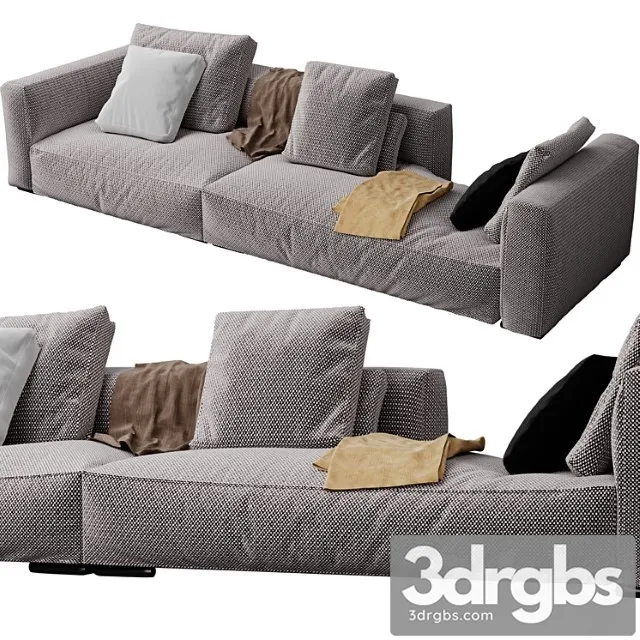 Minotti - donovan sofa 2 3D Model Free