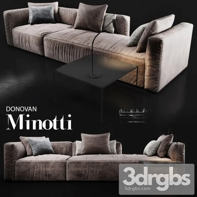 Minotti Donovan Sofa 3D Model Free
