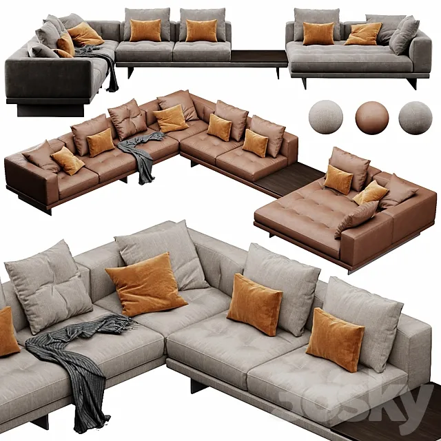 Minotti Dylan Set 7 3D Model