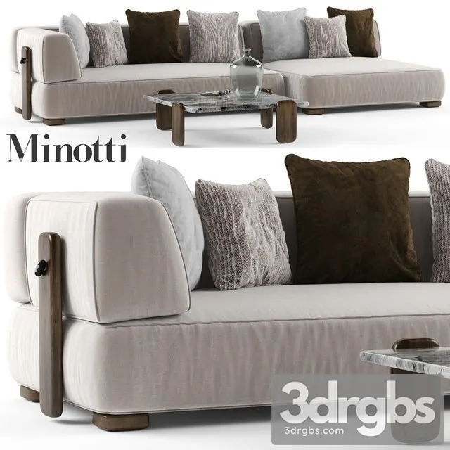 Minotti Florida Sofa 3D Model Free