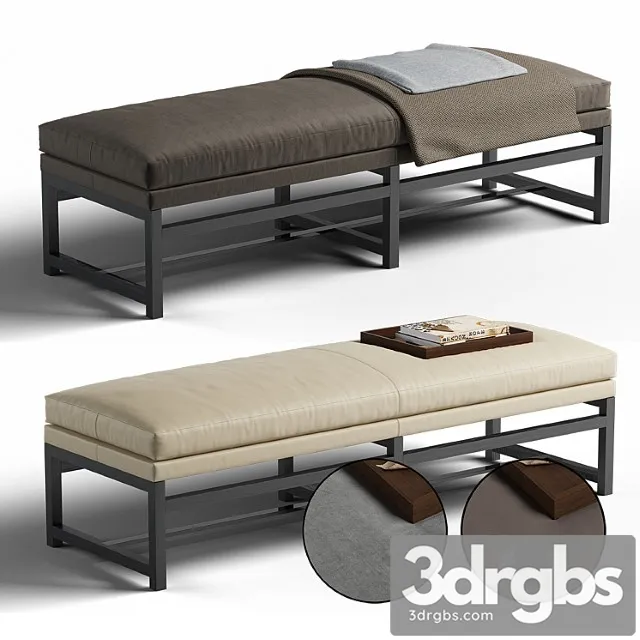Minotti flynt bench 2 3D Model Free