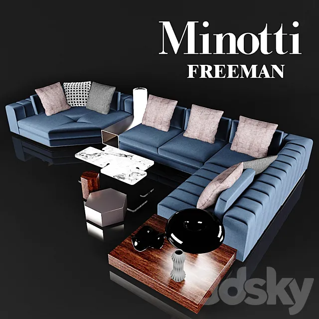 Minotti freeman 3D Model