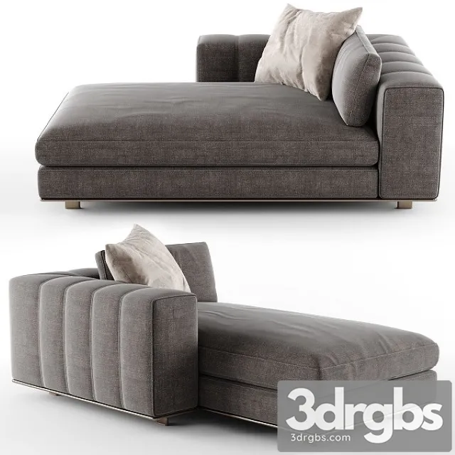 Minotti Freeman Chaise Longue 02 3D Model Free