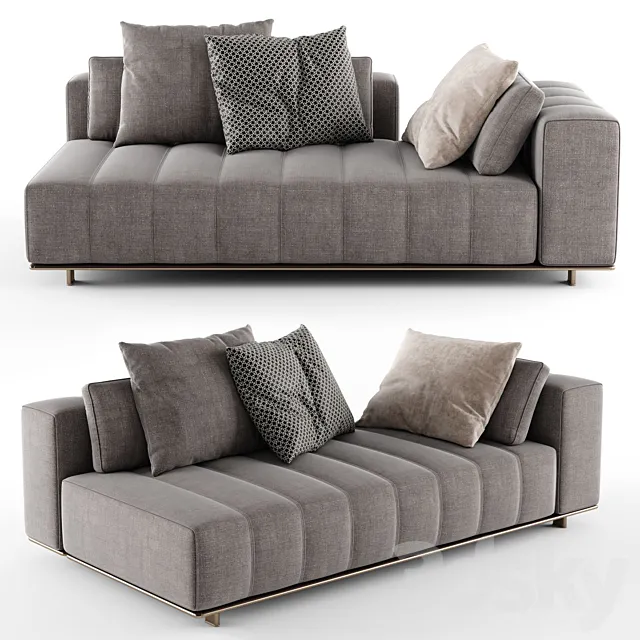 Minotti FREEMAN Daybed element 3D Model
