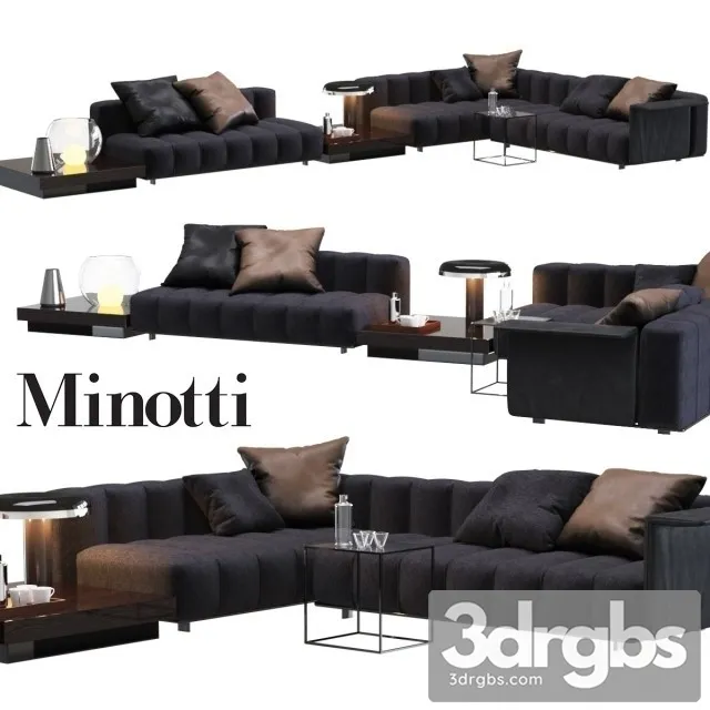 Minotti Freeman Sofa 02 3D Model Free