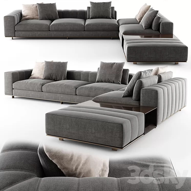 Minotti Freeman Sofa 06 3D Model Free