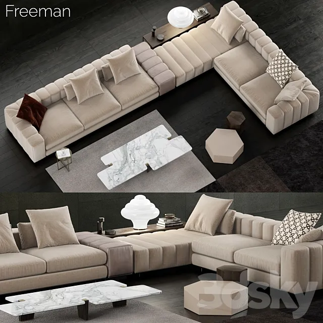 Minotti Freeman Sofa 3DModel