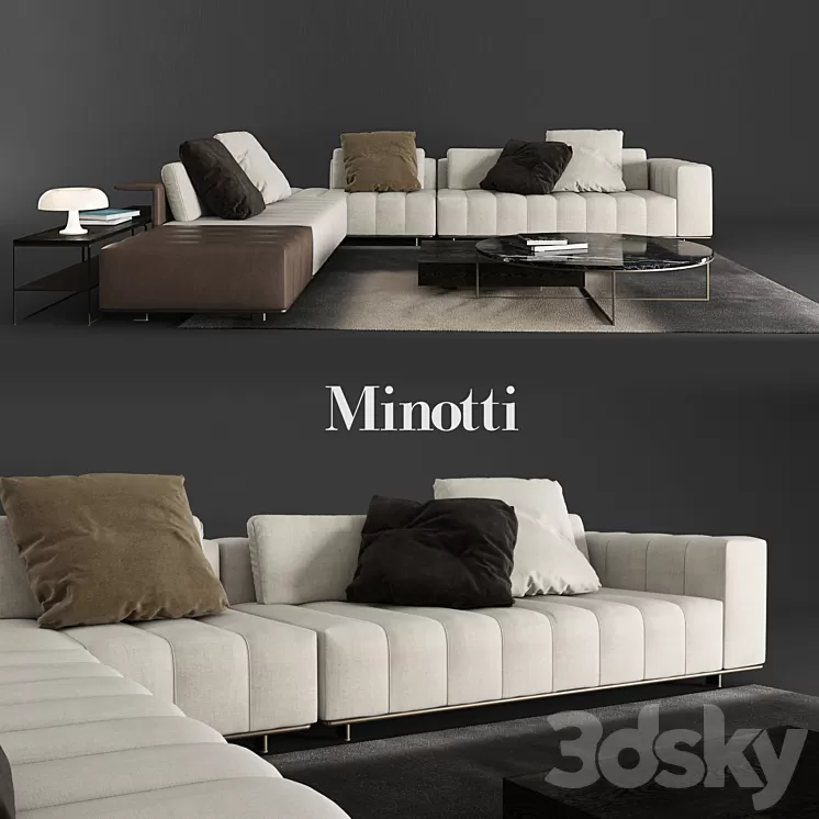 Minotti FREEMAN TAILOR 3D Model