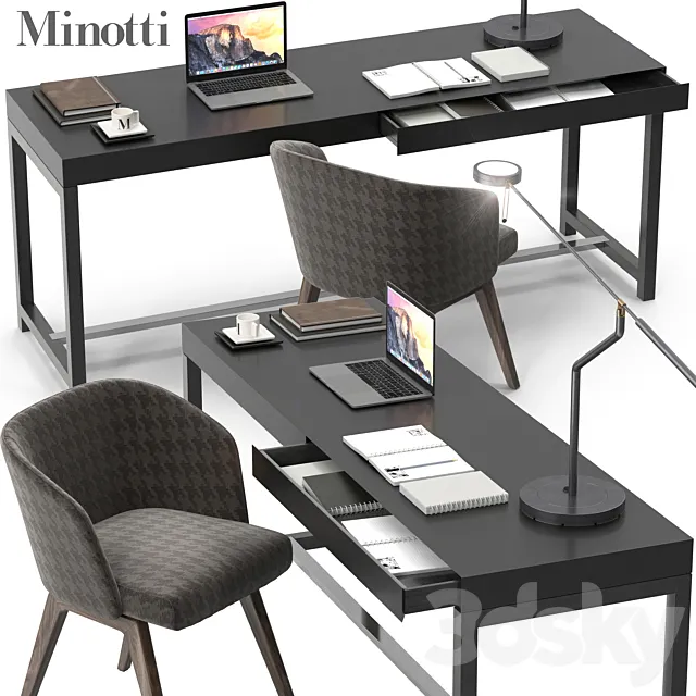 Minotti Fulton desk set Free Download
