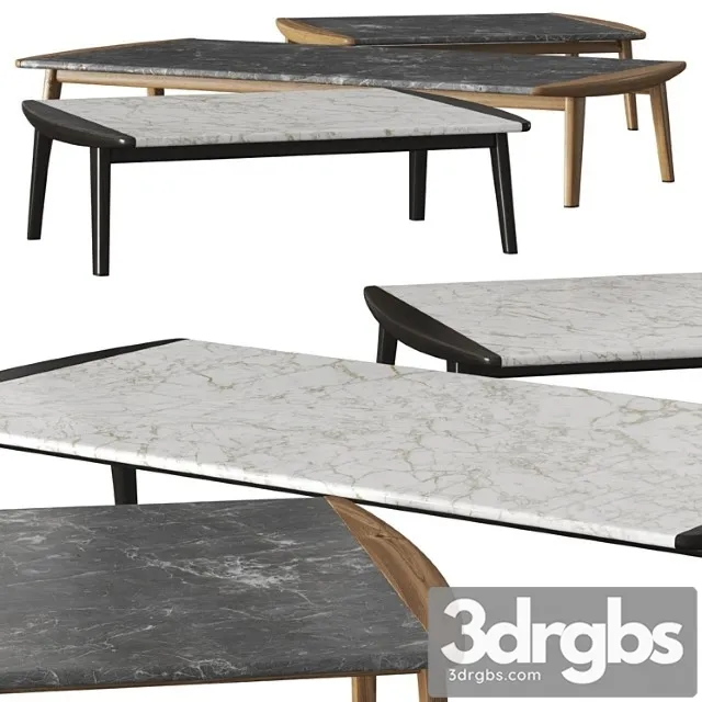 Minotti Fynn Coffee Tables Outdoor 3D Model Free
