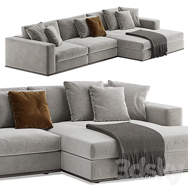 Minotti Hamilton corner sofa 3DModel