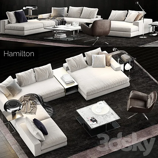 Minotti Hamilton Sofa 3DModel