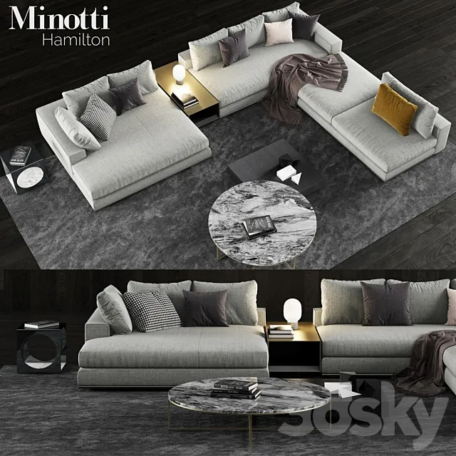 Minotti Hamilton Sofa 3DModel
