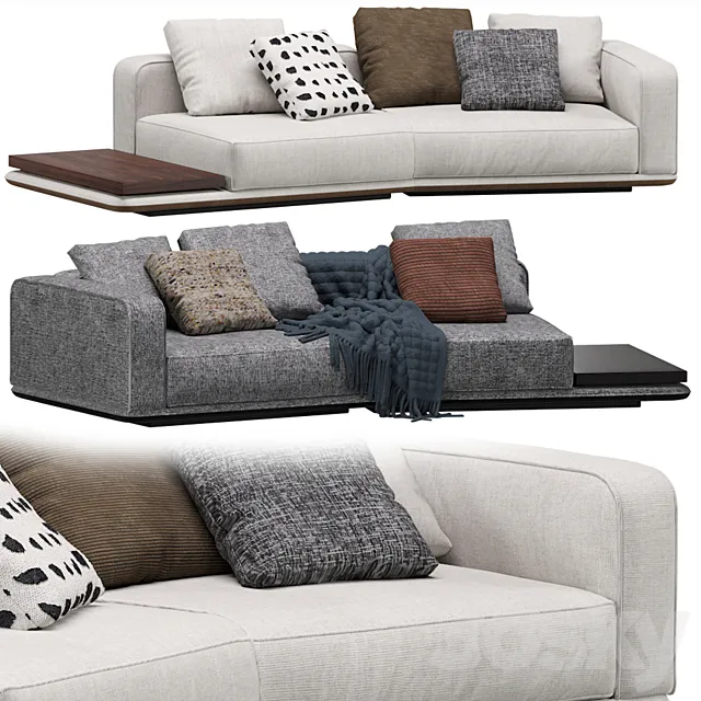 Minotti Horizonte Modular Sofa 07 3DModel