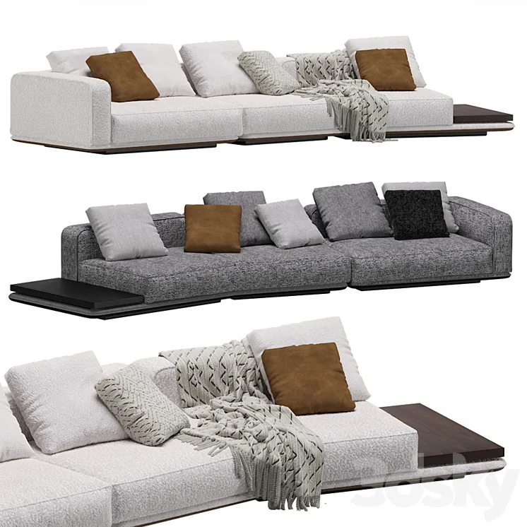 Minotti Horizonte Modular Sofa 08 3D Model Free