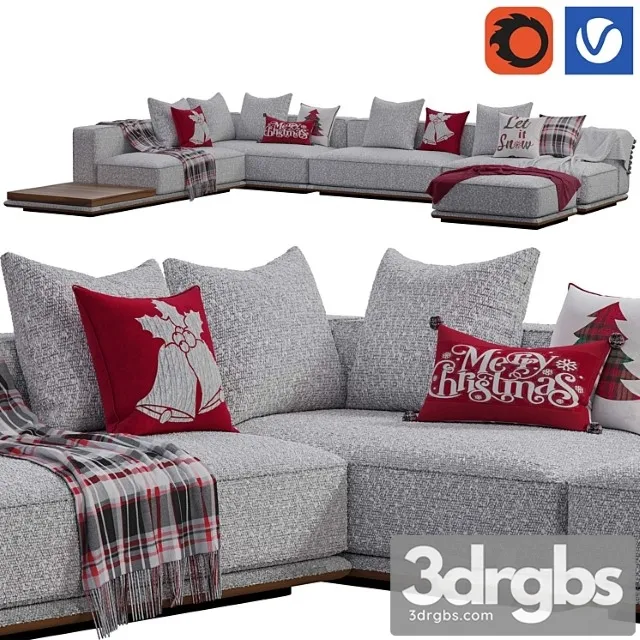 Minotti Horizonte Modular Sofa 1 3D Model Free