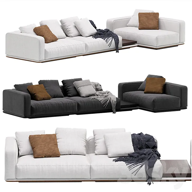 Minotti Horizonte Modular Sofa 10 3DModel