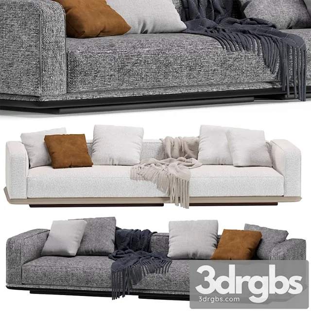 Minotti horizonte modular sofa 2 3D Model Free
