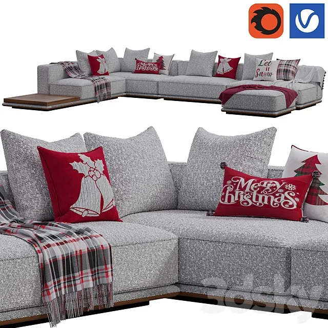 Minotti Horizonte Modular Sofa 3D Model