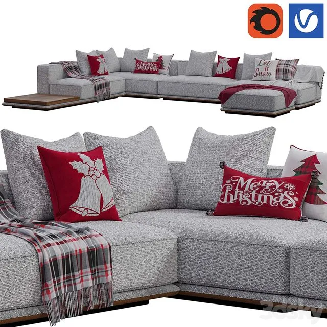 Minotti Horizonte Modular Sofa 3D Model