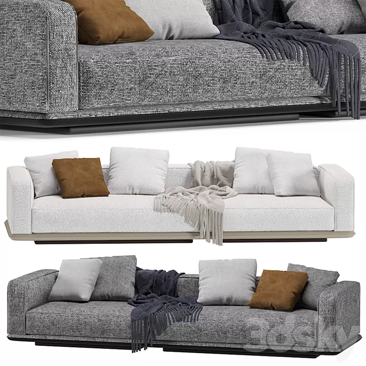 Minotti HORIZONTE Modular Sofa 3D Model