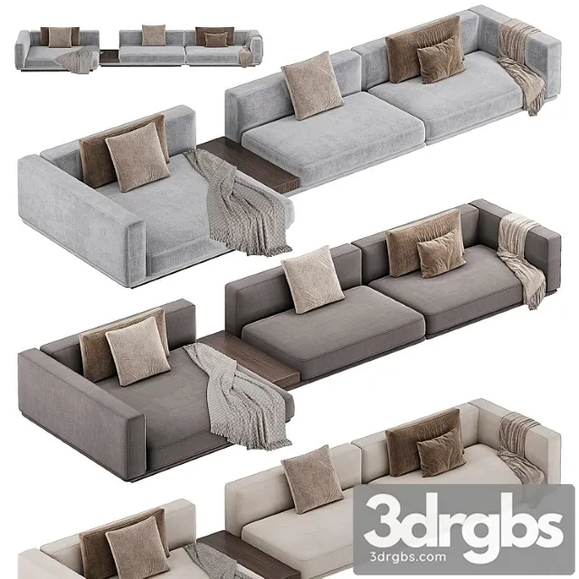 Minotti Horizonte Sofa 2 3D Model Free