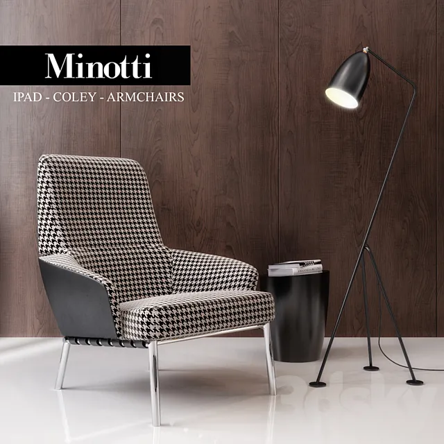 Minotti Ipad - COLEY - ARMCHAIRS 3DModel