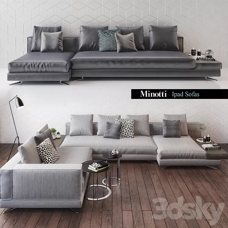minotti ipad sofa 3D Model