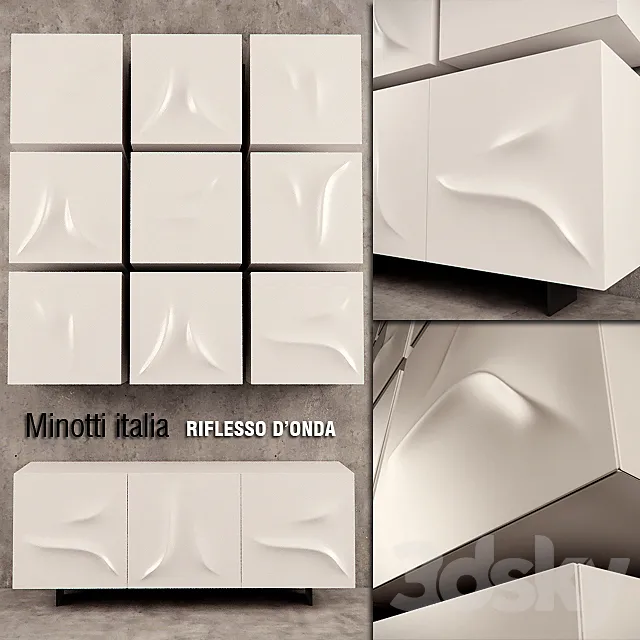 Minotti Italia - Riflesso D'Onda 3DModel