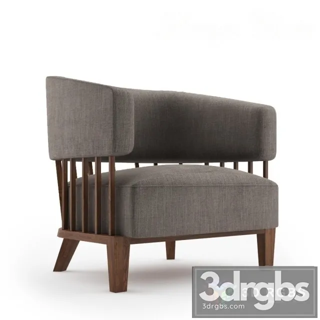 Minotti Jacques Armchair 3D Model Free