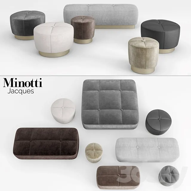 Minotti Jacques Ottomans Free Download