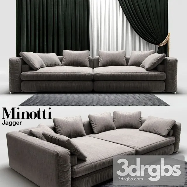 Minotti Jagger Sofa 3D Model Free
